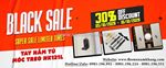Black sale 30% cực cháy! tay nắm tủ & móc treo nk121l