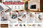 Các bước thi công tấm nhựa ốp tường giả đá chuẩn kỹ thuật, đẹp và bền lâu