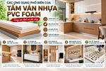 Các ứng dụng phổ biến của tấm ván nhựa pvc foam trong nội thất và đời sống