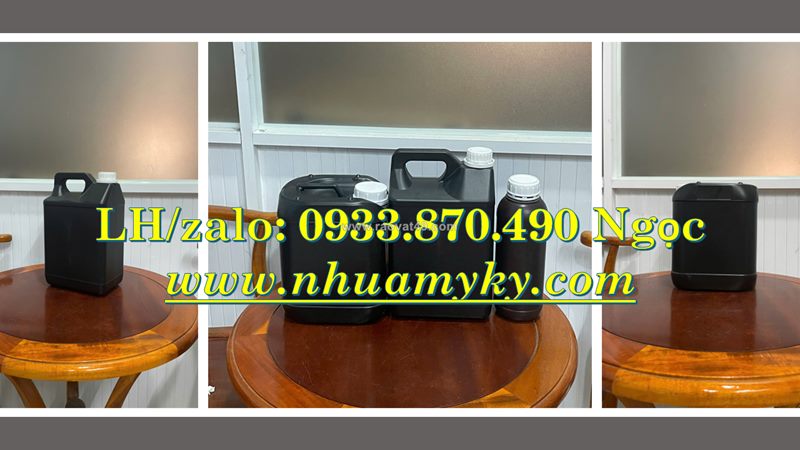 Can nhựa 1 lít đựng hóa chất nông nghiệp, can nhựa 2 lít đựng dung dịch, bình nhựa 5 lít đựng hóa ch