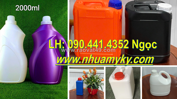 Can nhựa 1 lít đựng hóa chất y tế, can nhựa 2 lít đựng dung dịch khử trùng dụng cụ, phòng khám chữa bệnh