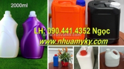 Can nhựa 1 lít đựng hóa chất y tế, can nhựa 2 lít đựng dung dịch khử trùng dụng cụ, phòng khám chữa bệnh