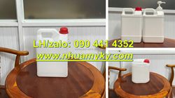 Can nhựa 1 lít đựng nước rửa tay, can 2 lít màu đen, can tròn 5 lít màu vàng