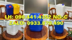 Can nhựa 22 lít tại long an, thùng nhựa vuông 24 lít đựng hóa chất, can nhựa 30 lít đựng cồn tẩy rửa mạnh