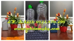 Can nhựa 5 lít đựng thuốc diệt cỏ, bình nhựa 2 lít đựng thuốc thủy sản, can 1 lít đựng nước đường