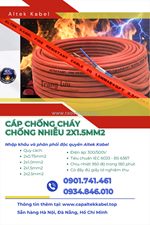 Cáp chống cháy chống nhiễu 2x1.5 altek kabel sẵn bình định, phú yên, khánh hòa