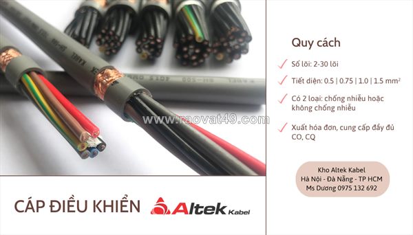 Cáp điều khiển altek kabel