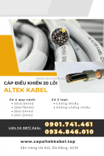 Cáp điều khiển altek kabel 20x0.5/ 20x0.75/ 20x1.0/20x1.5
