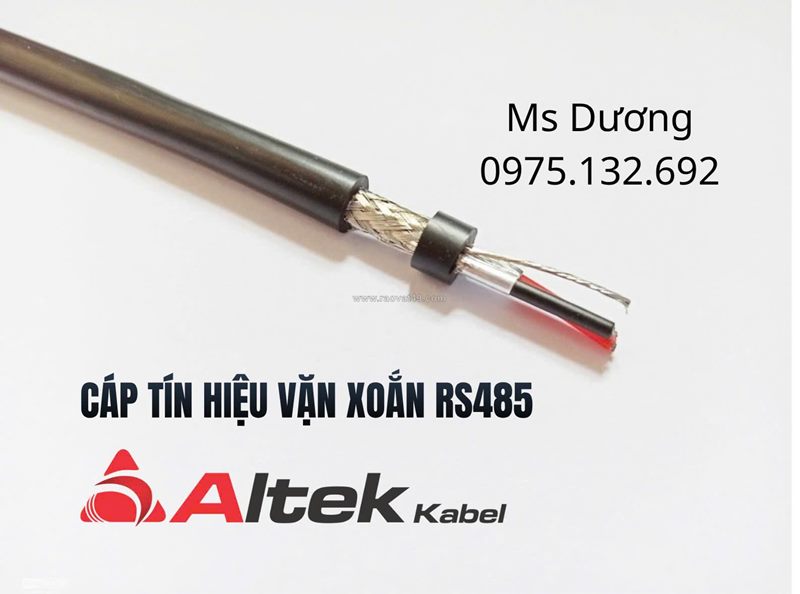 Cáp rs485 vặn xoắn 2 lớp chống nhiễu – altek kabel