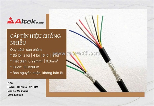 Cáp tín hiệu chống nhiễu altek kabel
