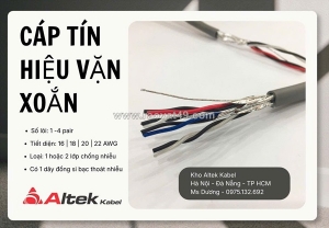Cáp tín hiệu vặn xoắn altek kabel