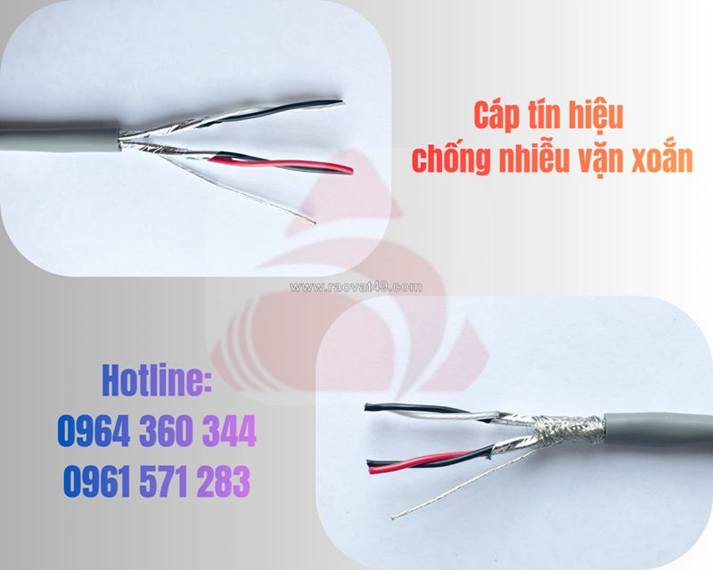 Cáp tín hiệu xoắn đôi (twisted pair) 1pr x awg tại hà nội