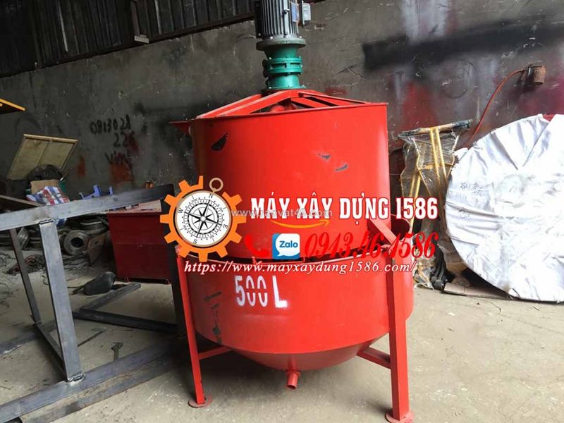 Thùng trộn vữa 2 tầng cho máy bơm sika