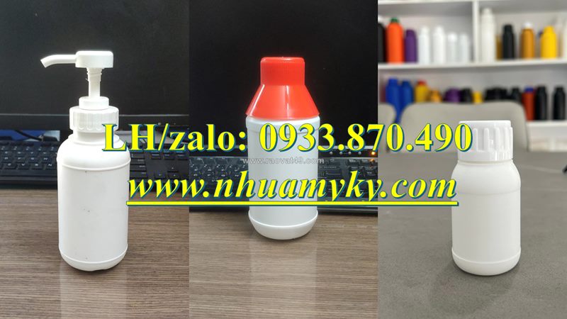 Chai nhựa 0.5 lít, chai đựng hóa chất 1000ml tại gò công, hố nai, bình dương