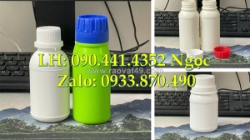 Chai nhựa 1 lít có vòi nhấn đựng hóa chất y tế, chai nhựa 0.5 lít vuông, chai nhựa 250ml tròn