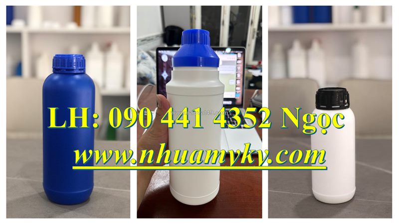 Chai nhựa hdpe 0.5 lít, vỏ chai nhựa 100ml đựng benzen, chai lọ 50ml chiết mỹ phẩm