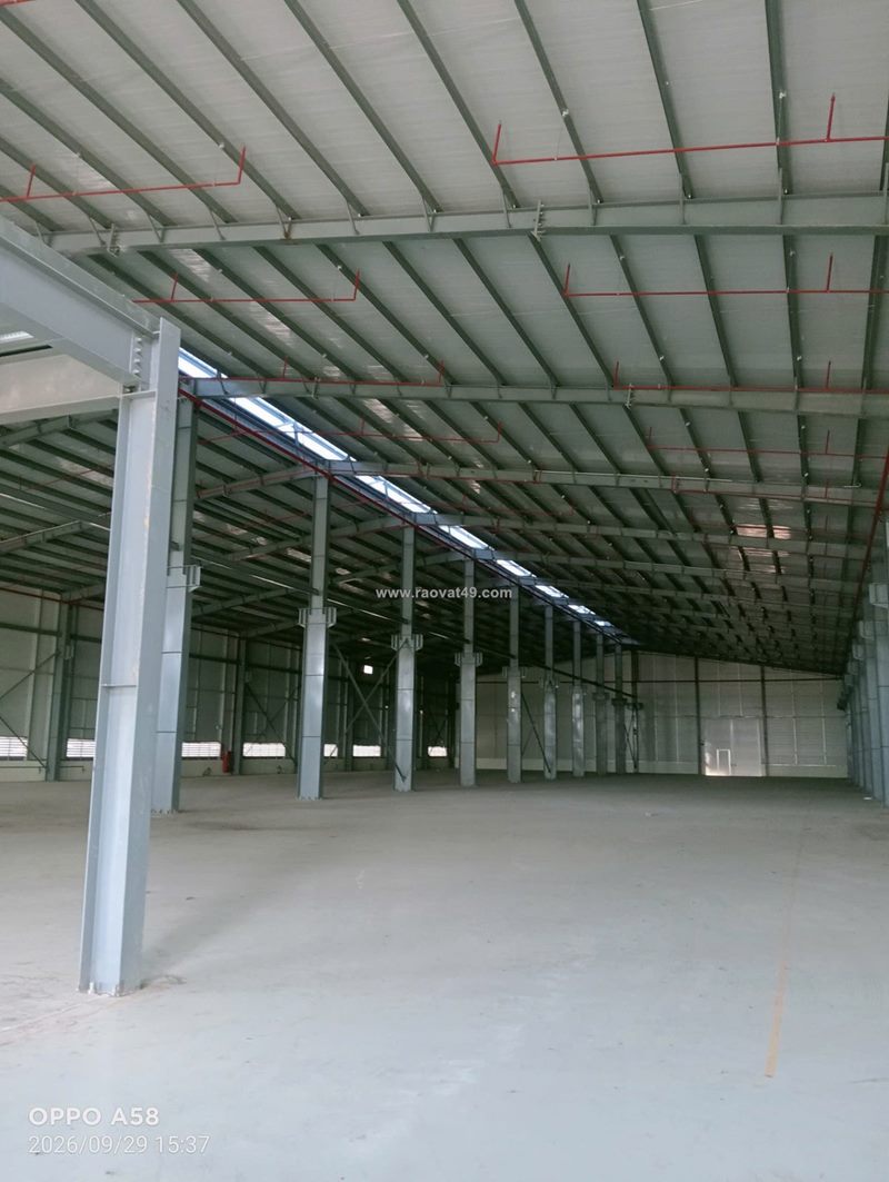 Cho thuê 1.500m² nhà xưởng khung zamil tại kcn đồng văn, hà nam - đủ điều kiện fdi