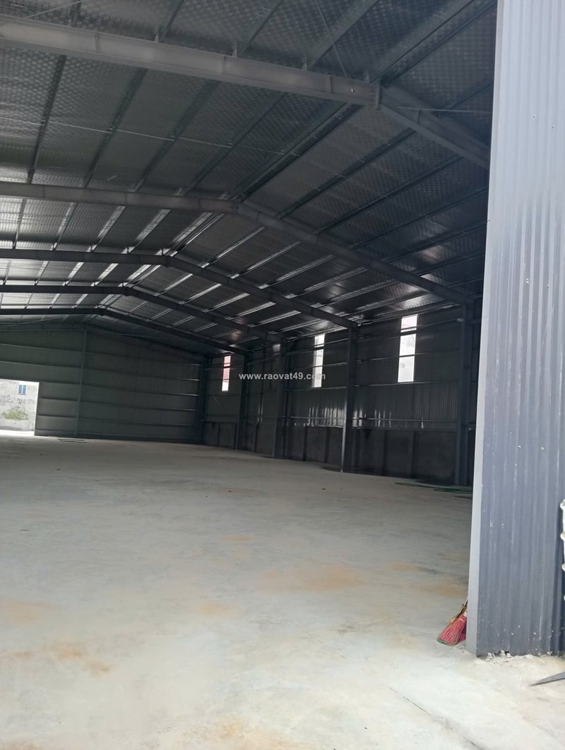 Cho thuê kho xưởng 1300m² tại ql2 phù lỗ, sóc sơn - xe container đỗ cửa, điện 3 pha
