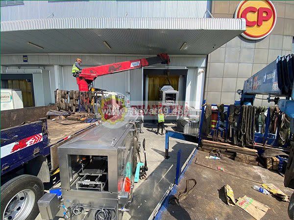 Cho thuê xe cẩu vận chuyển tủ điện kcn tân bình an toàn