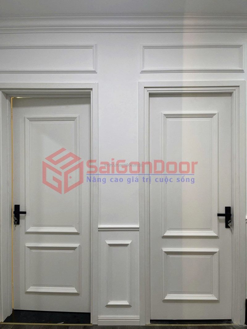 Cửa nhựa composite trắng - sáng không gian, dễ phối nội thất