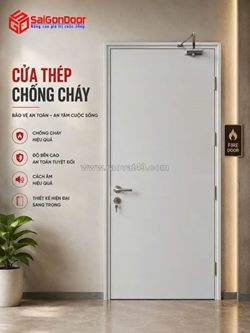 Cửa thép chống cháy saigondoor – lá chắn an toàn, vững vàng cho mọi công trình