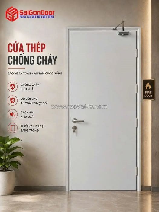 Cửa thép chống cháy saigondoor – lá chắn an toàn, vững vàng cho mọi công trình