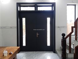 Cửa thép vân gỗ tại xã bắc tân uyên (bình dương cũ)