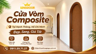 Cửa vòm composite tại hạnh thông | đẹp, sang, giá tốt