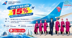 Đặt vé khứ hồi china southern airlines, săn ưu đãi đến 15%