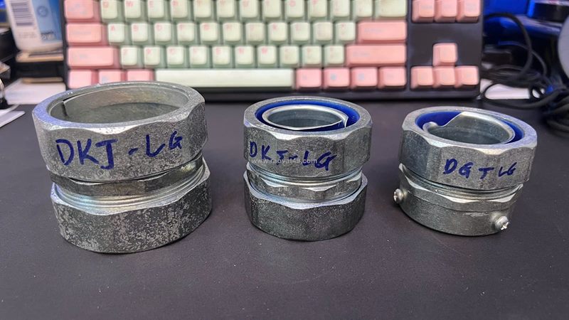 Đầu nối ống ruột gà lõi thép dgj-lg | đầu nối ống luồn dây điện