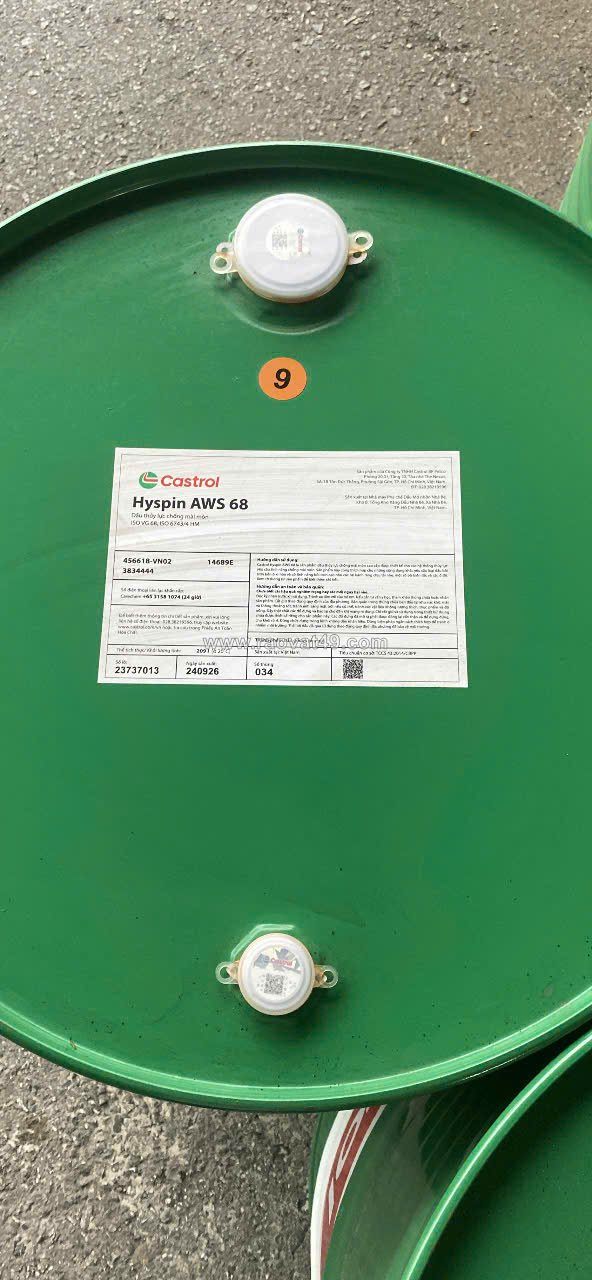Dầu thủy lực castrol hyspin aws 68 chính hãng