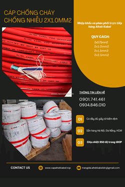 Dây cáp 2x1.0 chống cháy chống nhiễu altek kabel sẵn đà nẵng