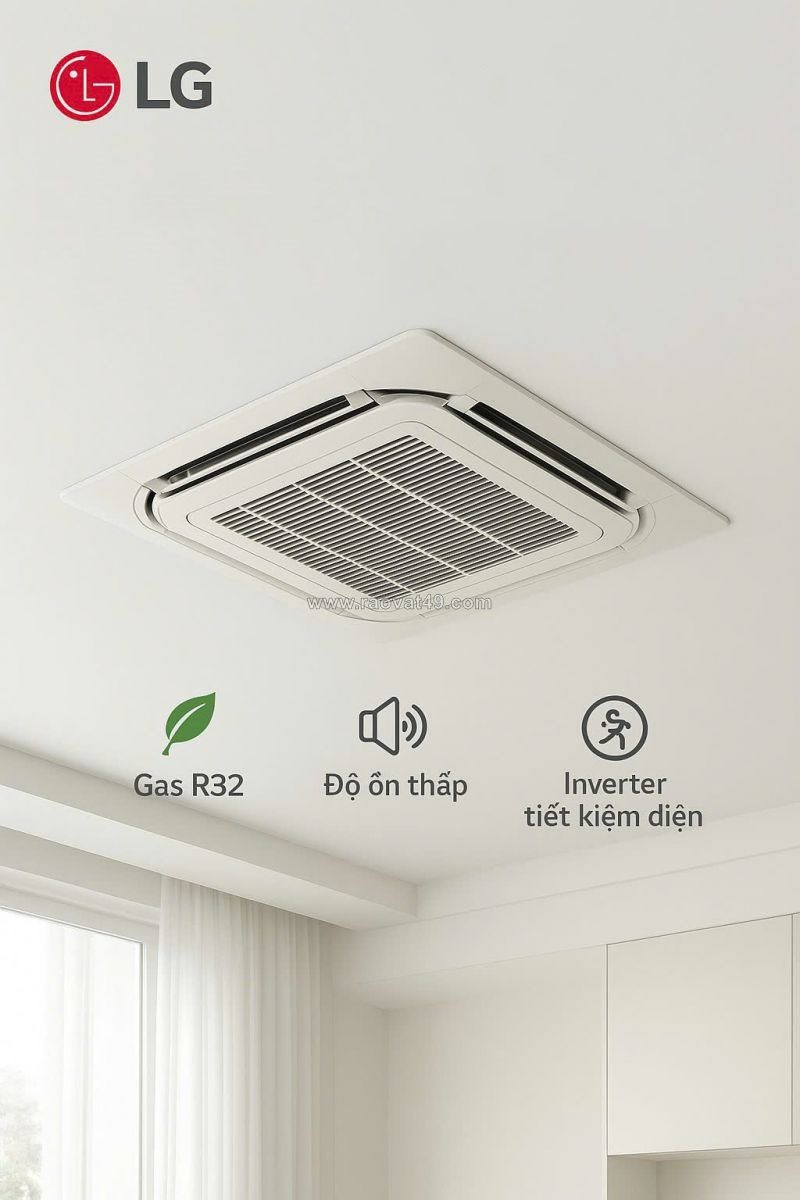 Thi công trọn gói máy lạnh âm trần lg inverter công trình lắp với giá tốt