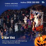 Đi bắc mỹ mùa halloween cùng china airlines