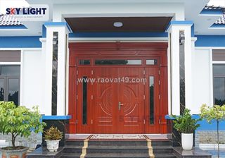 Địa chỉ mua cửa thép vân gỗ uy tín, giá tốt tại xưởng