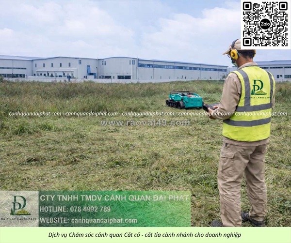 Dịch vụ phát cỏ định kỳ kcn nhơn trạch, đồng nai