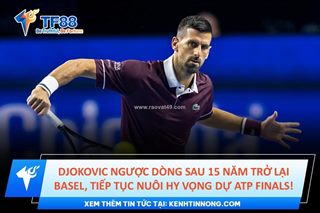Djokovic ngược dòng sau 15 năm trở lại basel