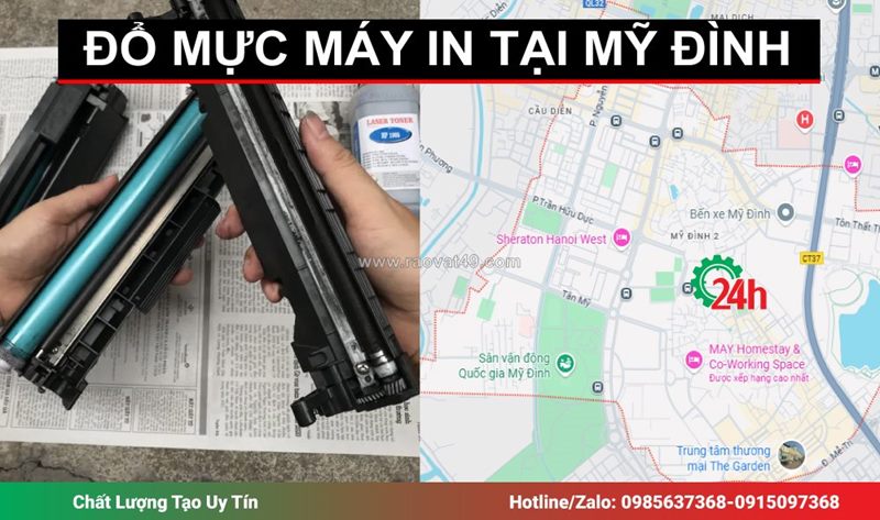 Đổ mực máy in tại mỹ đình tận nơi – tiết kiệm chi phí