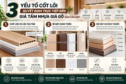 3 yếu tố cốt lõi quyết định trực tiếp đến giá tấm nhựa giả gỗ bạn cần biết