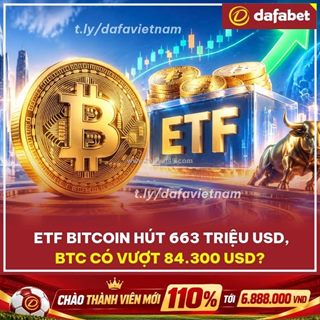 Etf bitcoin hút 663 triệu usd – btc sắp vượt 84.300 usd?