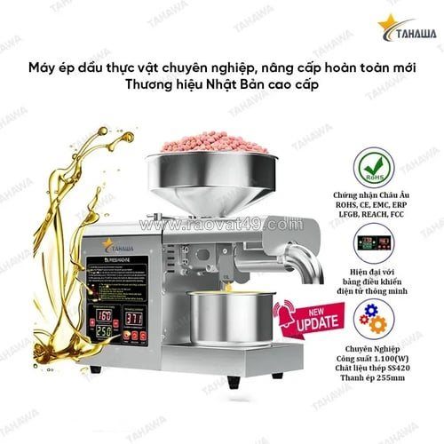 Máy ép dầu tahawa – giải pháp ép dầu thực vật nguyên chất tại nhà