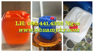 Gía can nhựa 22 lít vuông, can 25 lít đựng vi sinh, thùng nhựa 30 lít vuông đựng chất khử trùng