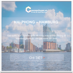 Giá cước tàu biển từ hải phòng đến hamburg, đức