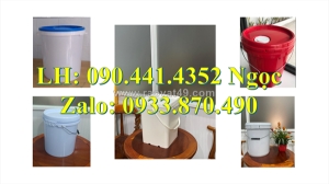 Gía vỏ thùng sơn trơn 30 lít tròn, thùng sơn 22 lít tròn sx theo yêu cầu giá cạnh tranh tại miền nam, miền tây
