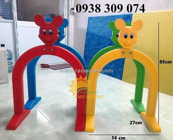 Hang chui vận động cho trẻ mầm non, cung chui mầm non vận động bằng nhựa