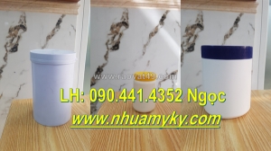 Hủ nhựa 100g đựng kem đắp mặt nạ, hủ nhựa 250g đựng mứt, hủ nhựa 500g đựng dưỡng chất