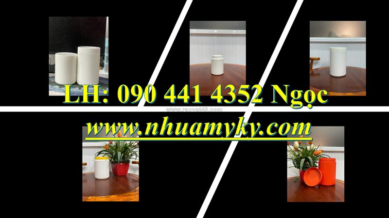 Hủ nhựa 50g đựng thuốc thú y, hủ nhựa 100g đựng thực phẩm bổ sung, hủ nhựa 200g đựng gia vị
