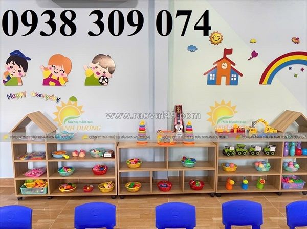 Kệ gỗ mầm non montessori kệ gỗ mầm non nhiều mẫu chất lượng cao