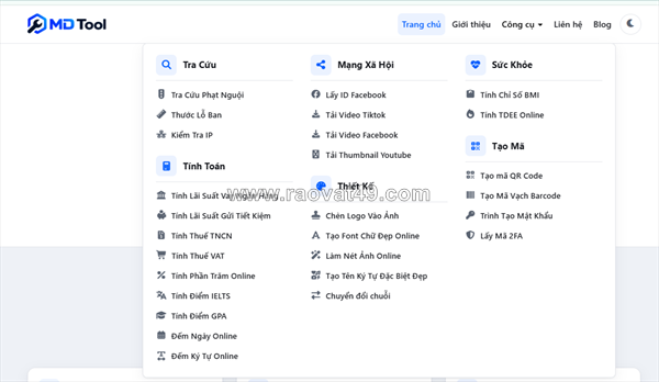 Khám phá md tool: công cụ tra cứu và tính toán trực tuyến miễn phí