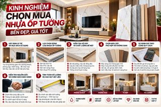 Kinh nghiệm chọn mua nhựa ốp tường bền đẹp, giá tốt, tránh lãng phí